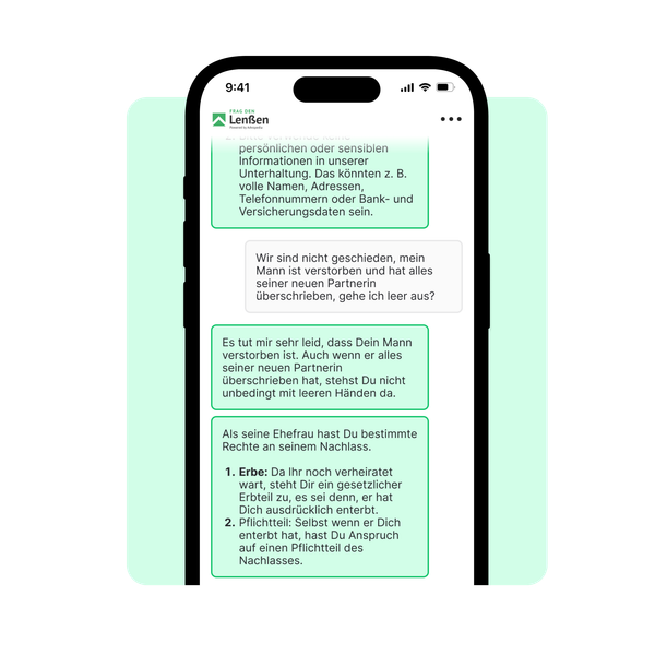 Ein Screenshot der Antwort von Ingo Lenßen